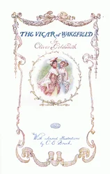 Der Vikar von Wakefield-Titelseite, aus The Vicar of Wakefield veröffentlicht von J M Dent & Son Ltd, 1920er Jahre